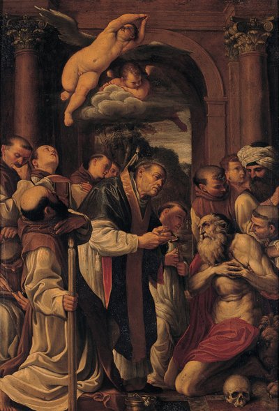 Communion of St. Jerome by Unbekannt Unbekannt